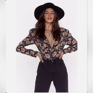 Nasty gal floral top